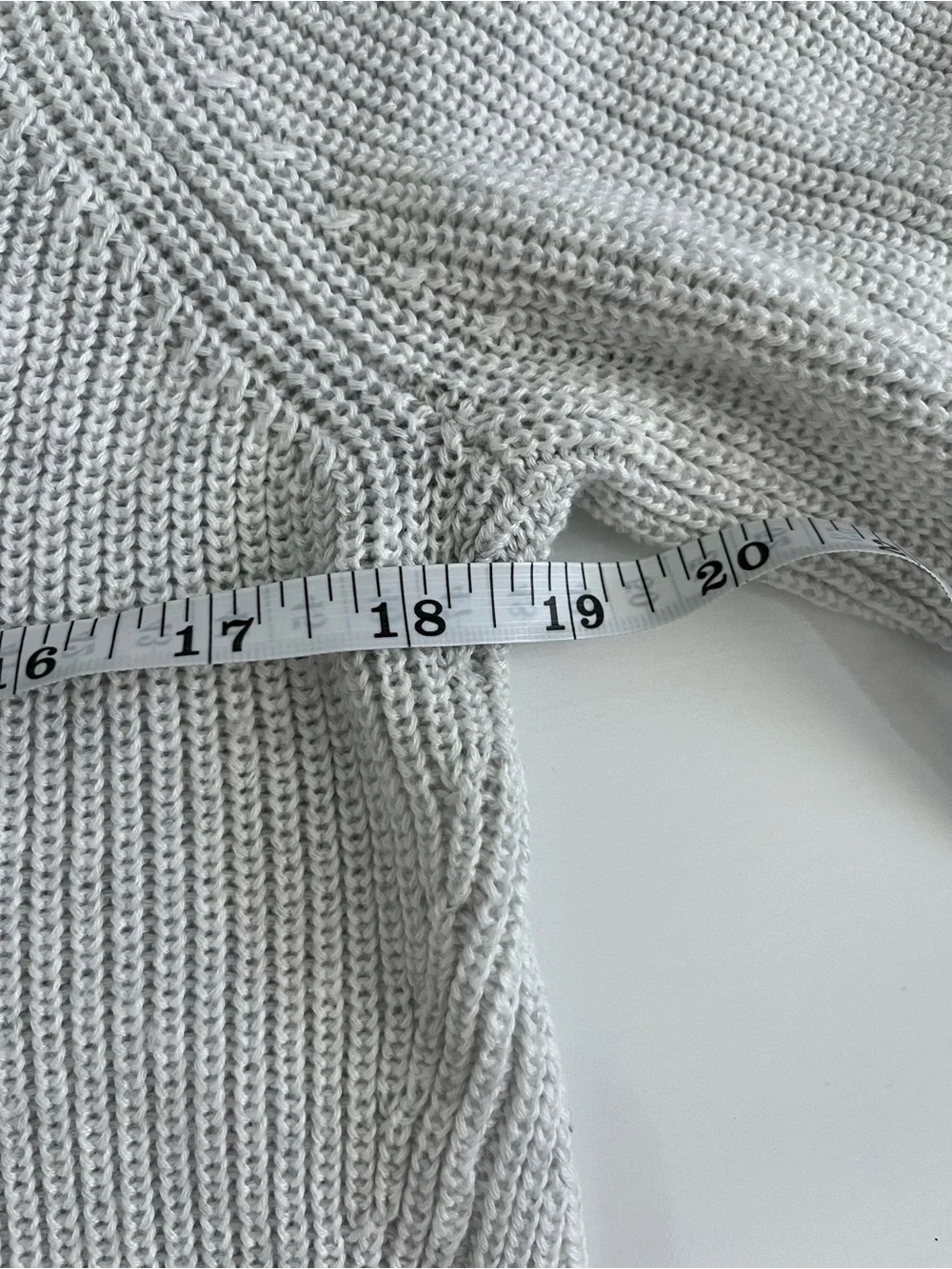 Gentle Fawn Light Gray V-Neck Puff Sleeve Knit- phoebe sweater